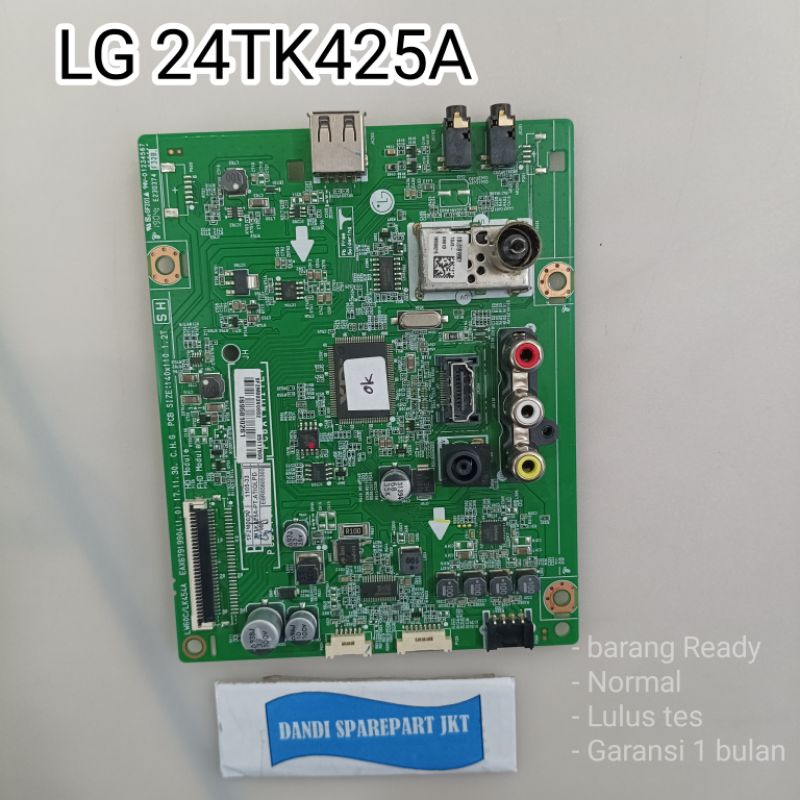 MB LG 24TK425A - MAINBOARD - MOTHERBOARD - MOBO - MESIN TV LED - MESIN TV LG - MAINBOARD LG