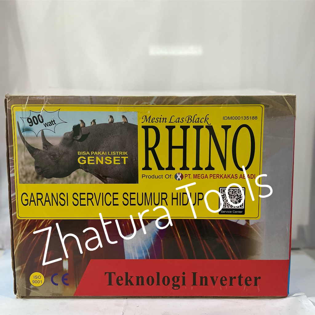 MESIN LAS RHINO Merah MMA 200A 900W RED