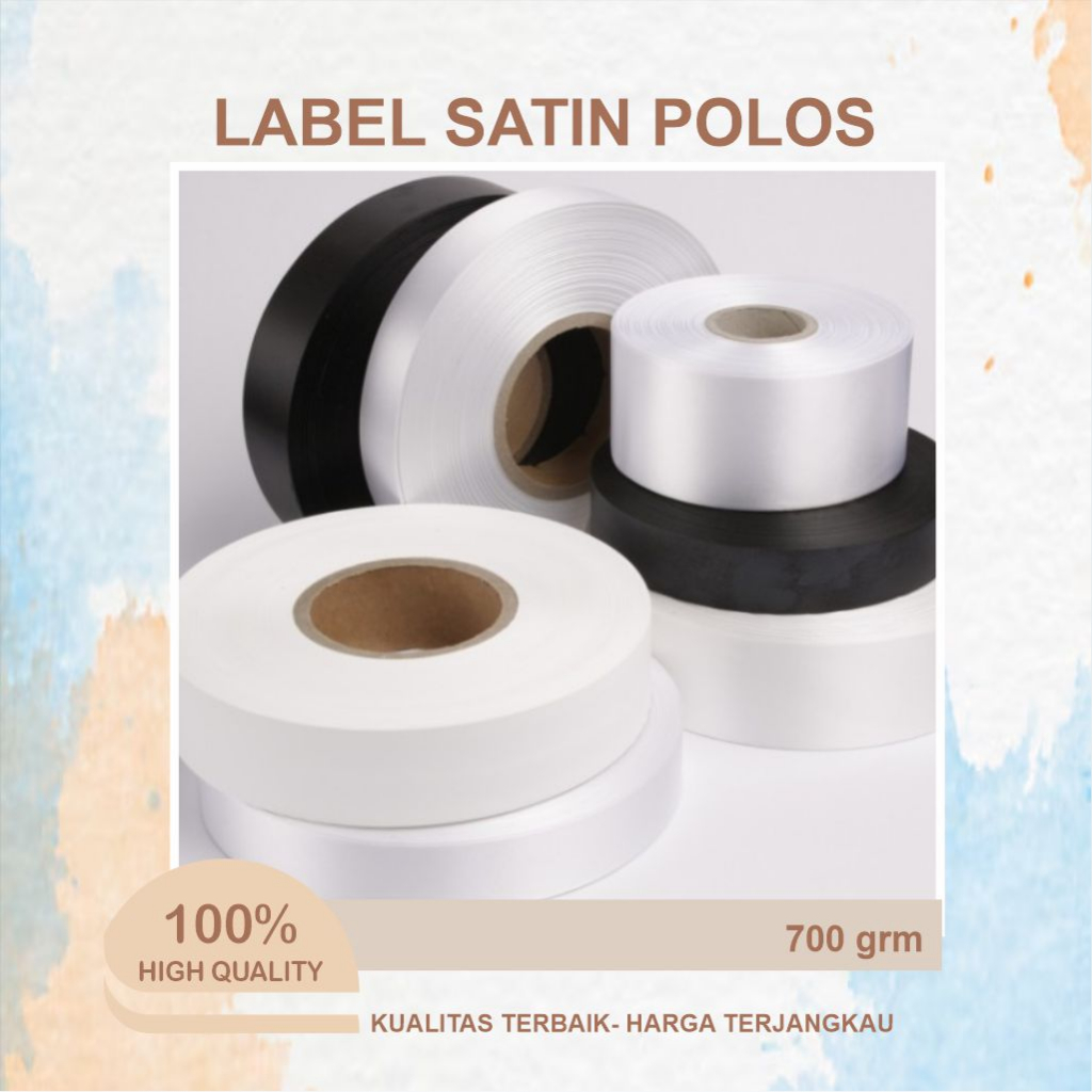 

bahan satin polos/satin polos/label satin polos/label satin import