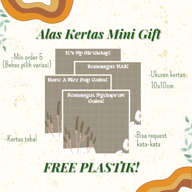 

Alas Kertas Mini Gift|Edisi 4