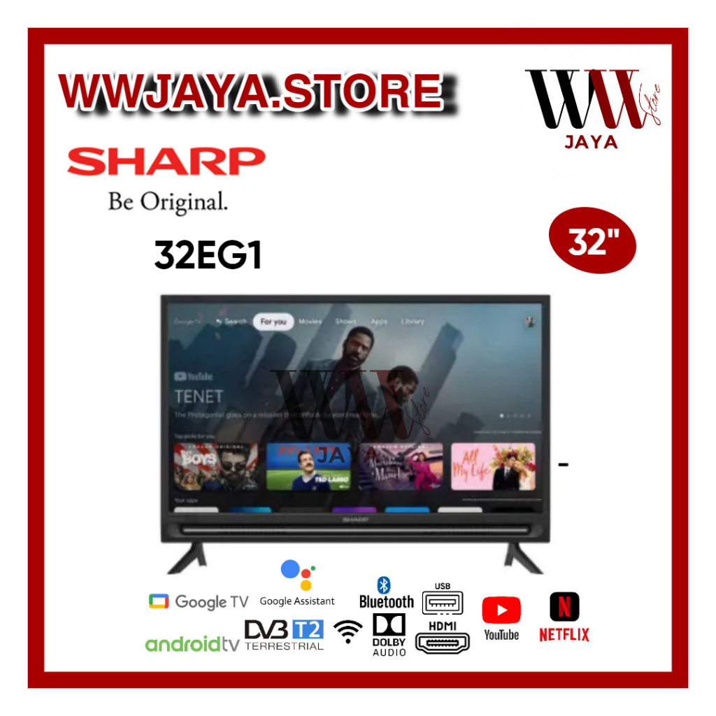 TV LED Android Sharp 32EG1 LED Sharp 32 Inch Android Gogle TV Sharp