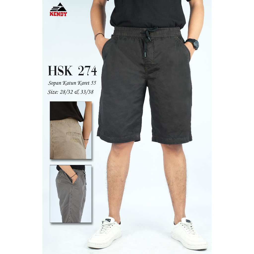 Celana Pria | Celana Pendek Pria Merk Kendy HSK 274 Size 33 - 38