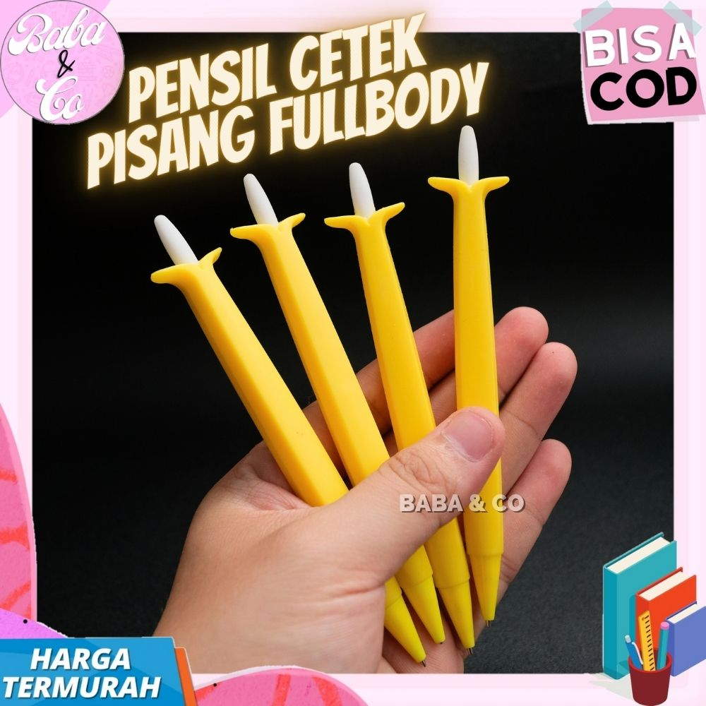 

PENSIL CETEK PISANG PENSIL MEKANIK PISANG FULLBODY PENSIL MURAH LUCU PENSIL GROSIR MURAH CETEK PISANG