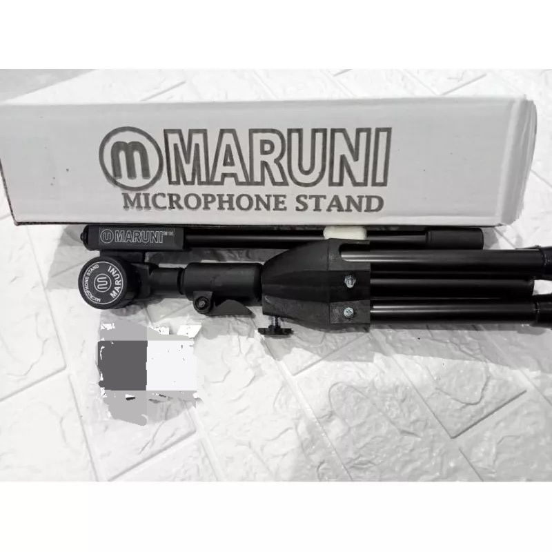 stand mic maruni pendek