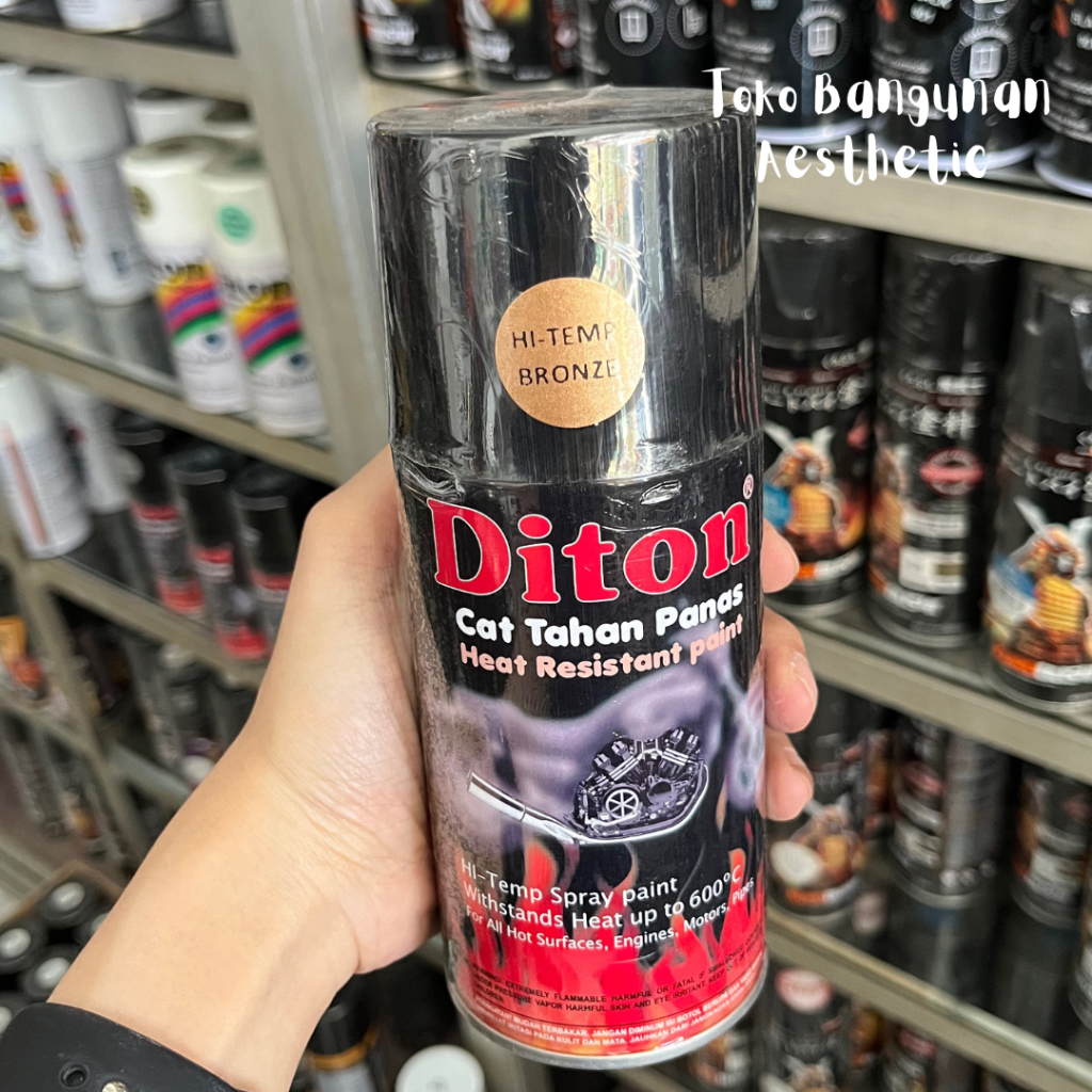 Cat Semprot Diton Hi-Temp Bronze / Cat Semprot Tahan Panas Diton Hi-Temp Bronze