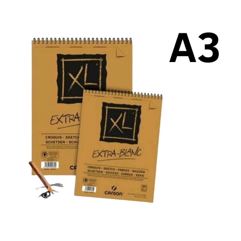 

Canson XL Extra Blanc A3 120 lembar 90gsm