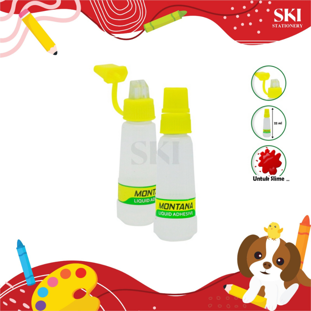 

Lem Kertas Cair / Lem Povinal / Lem Slime 25 ml Montana