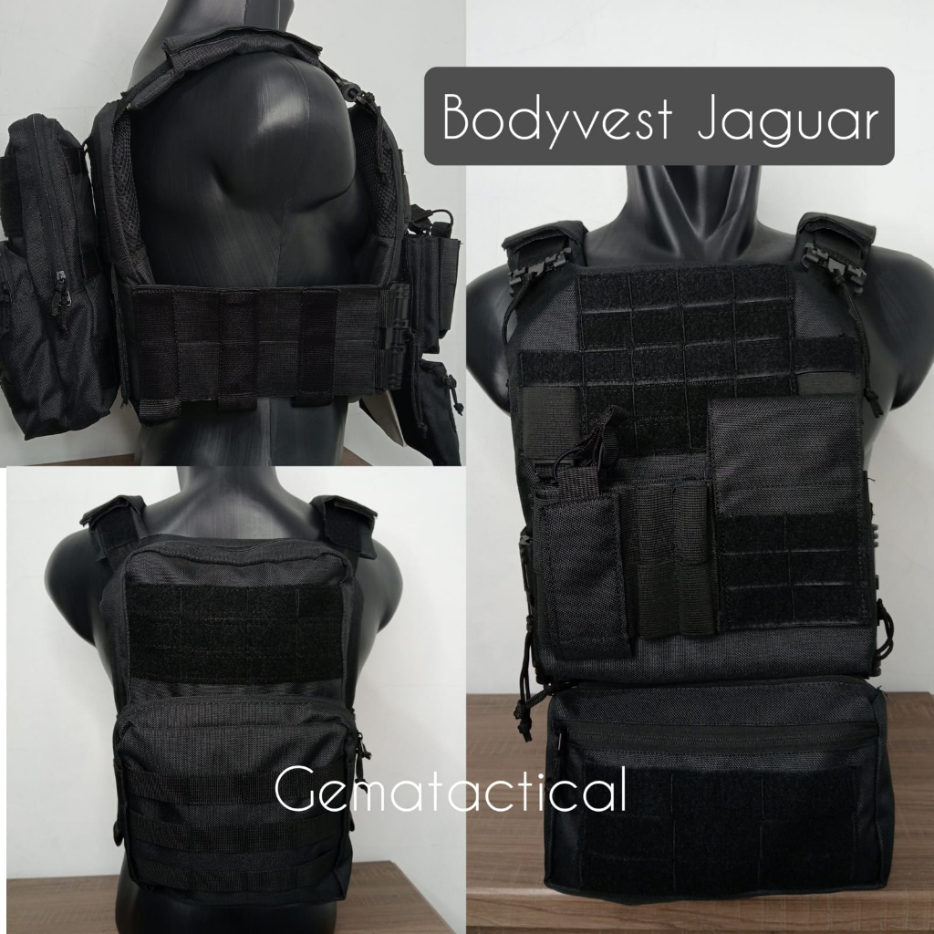 Bodyvest Jaguar Mode Quickrelease Premium Quality / Bodyvest Jaguar / Bodyvest Brimob / Bodyvest TNI