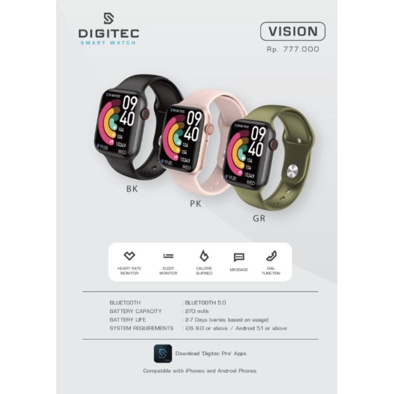DIGITEC VISION Smartwatch