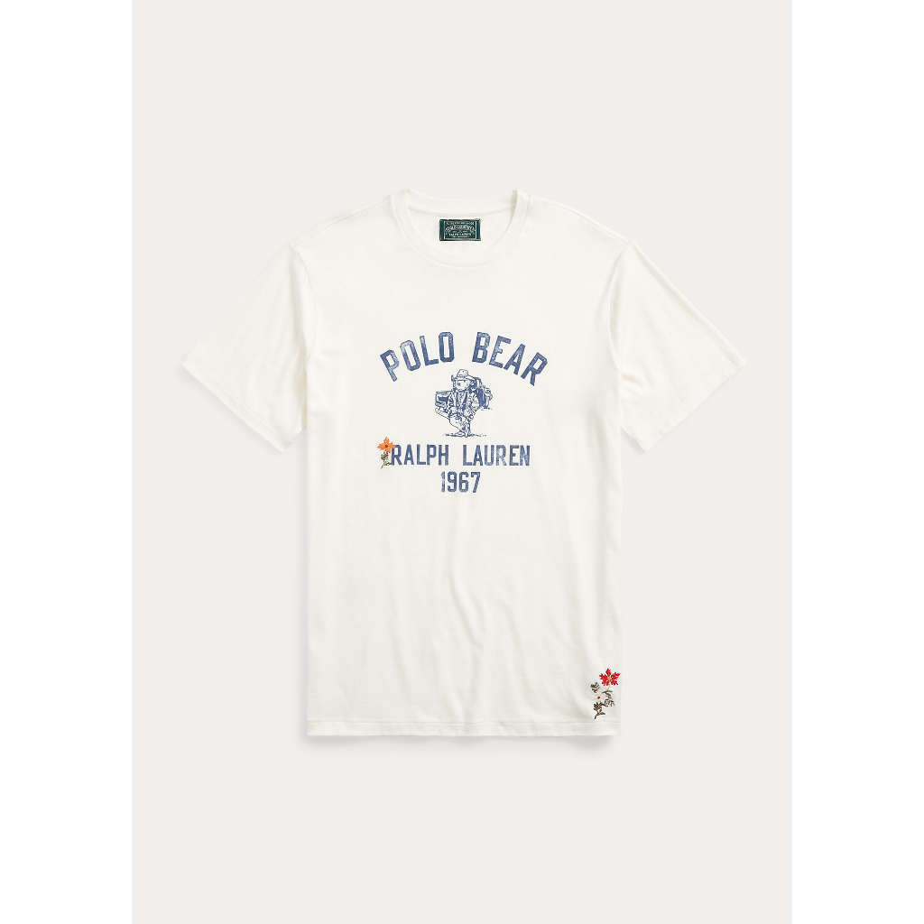 BAJU KAOS Polo Ralph Lauren Polo Bear Jersey Crewneck T-Shirt