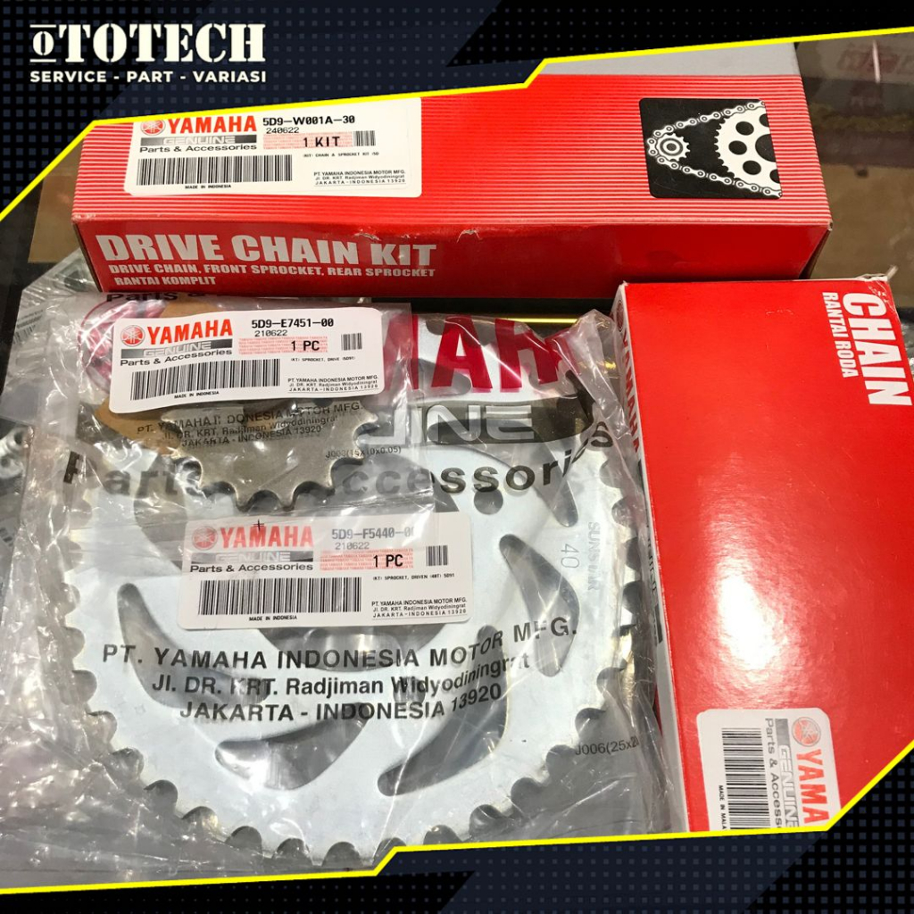 GEAR SET ORIGINAL YAMAHA VEGA ZR 5D9-W001A-30