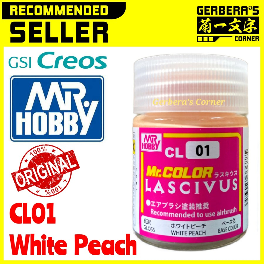Mr Color Lascivus CL01 White Peach Mr. Hobby Lacquer Paint