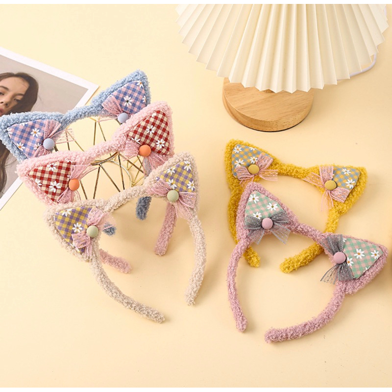 Bando Bulu / bando kucing / bando bulu anak/ bando lucu