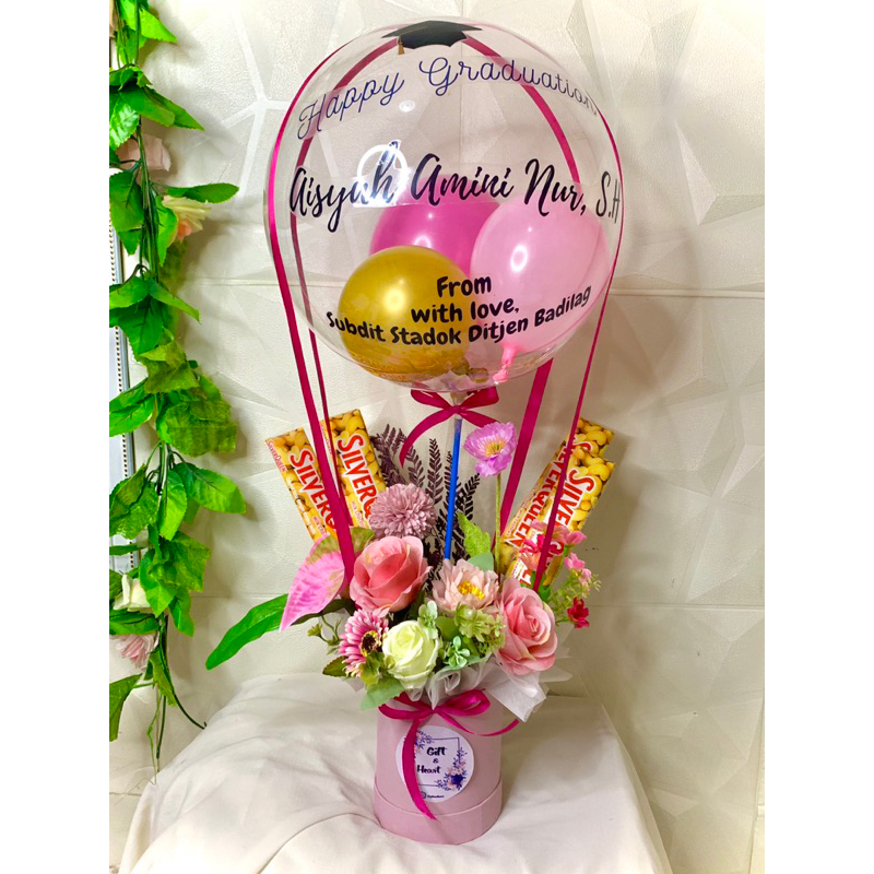 (TIDAK PO) bloombox bunga balon Semarang. buket balon. buket bunga balon. bloombox. buket bunga. buk