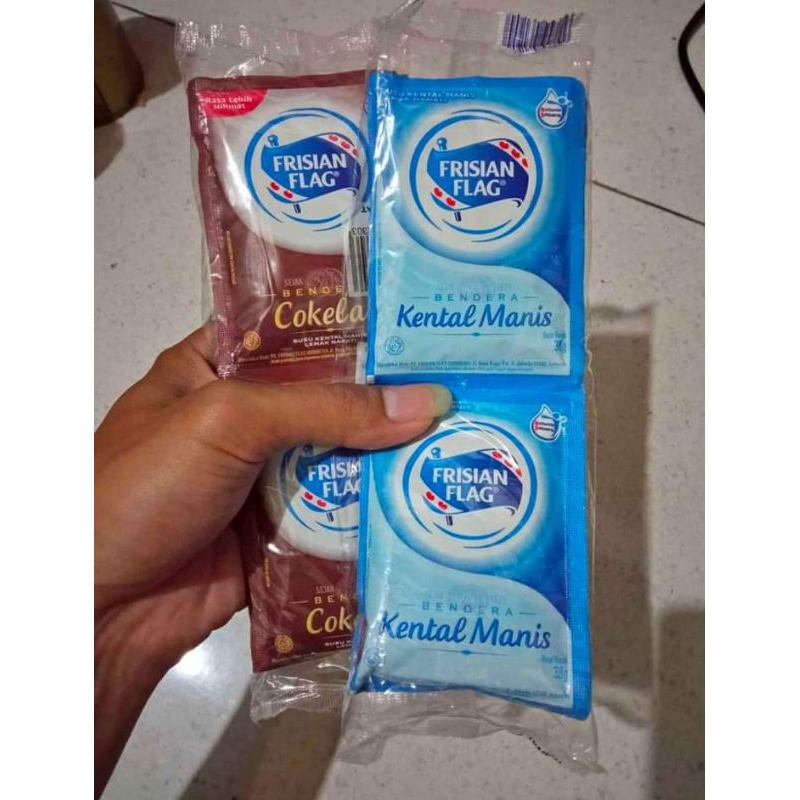 

susu sachet coklat hitam