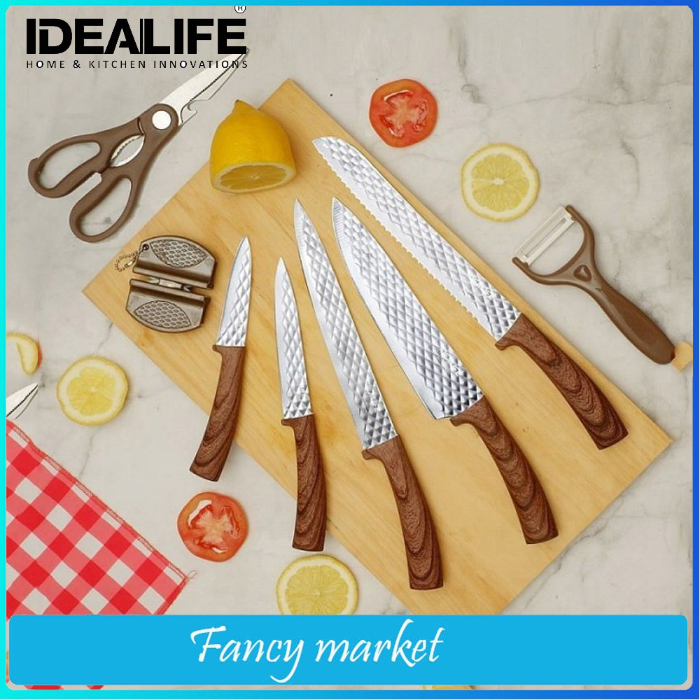 IDEALIFE IL 163 IDEALIFE Pisau Set 8 Piece Professional Knife NEW