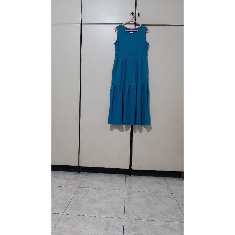 Dress Uniqlo Biru Size S