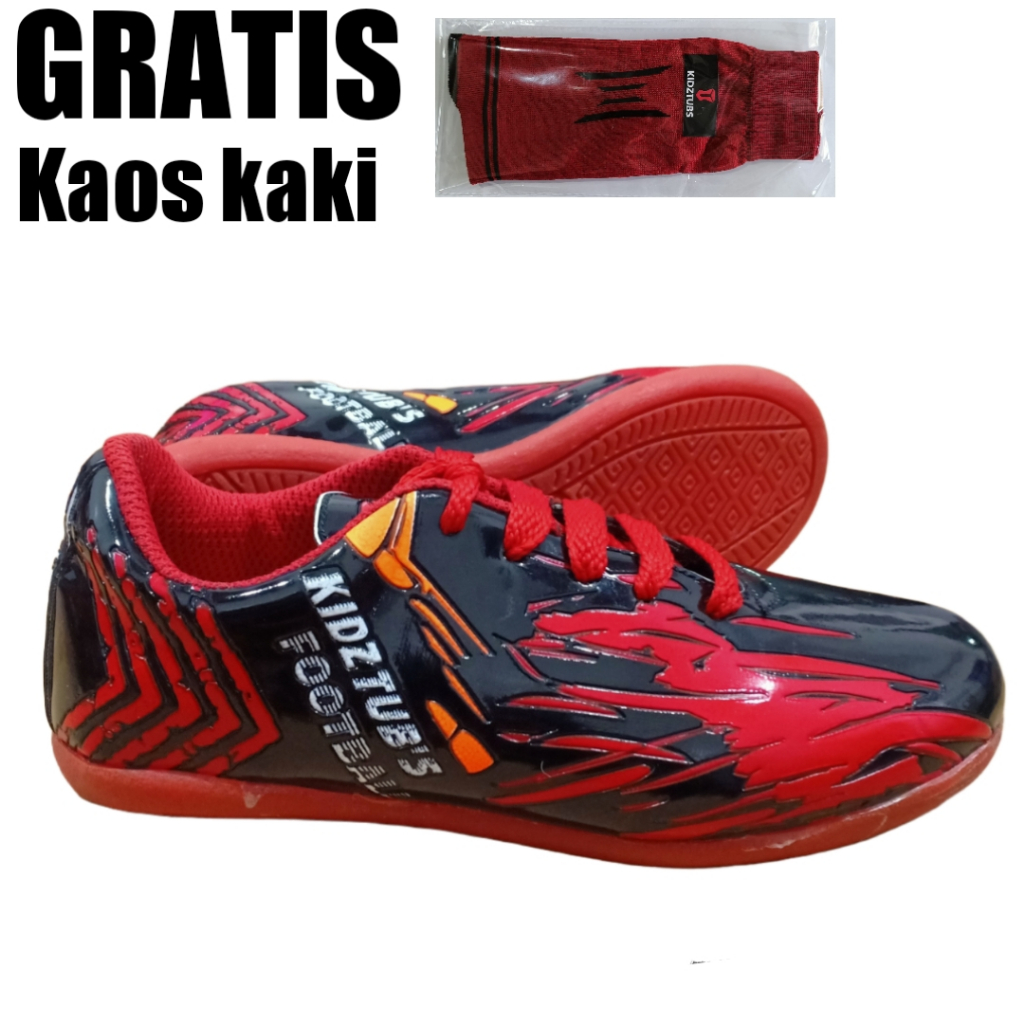 KIDZTUBS Sepatu Futsal Anak Laki Laki Usia 6-10 Tahun PAUD TK SD-KIDZTUBS2104041222