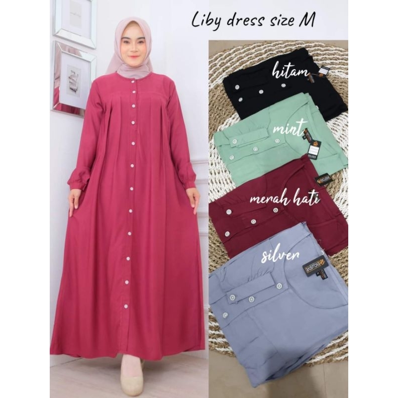 Gamis Rayon Twill Liby Dress / Gamis Rayon Polos Premium