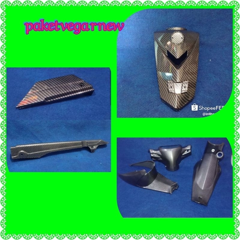 paketan Body VEGA R NEW karbon celup wtp isi 6pic