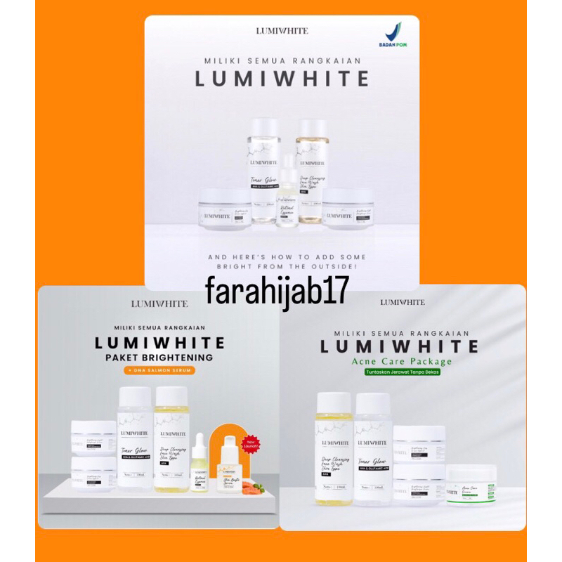 LUMIWHITE BRIGHTENING SERIES LUMIWHITE ACNE SERIES LUMIWHITE CREAM LUMIWHITE TONER LUMIWHITE SERUM L