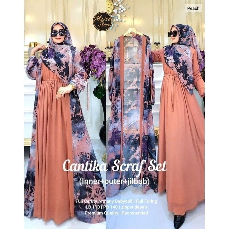 READY JS. CANTIKA 2 SET GAMIS LABEL JASMINE