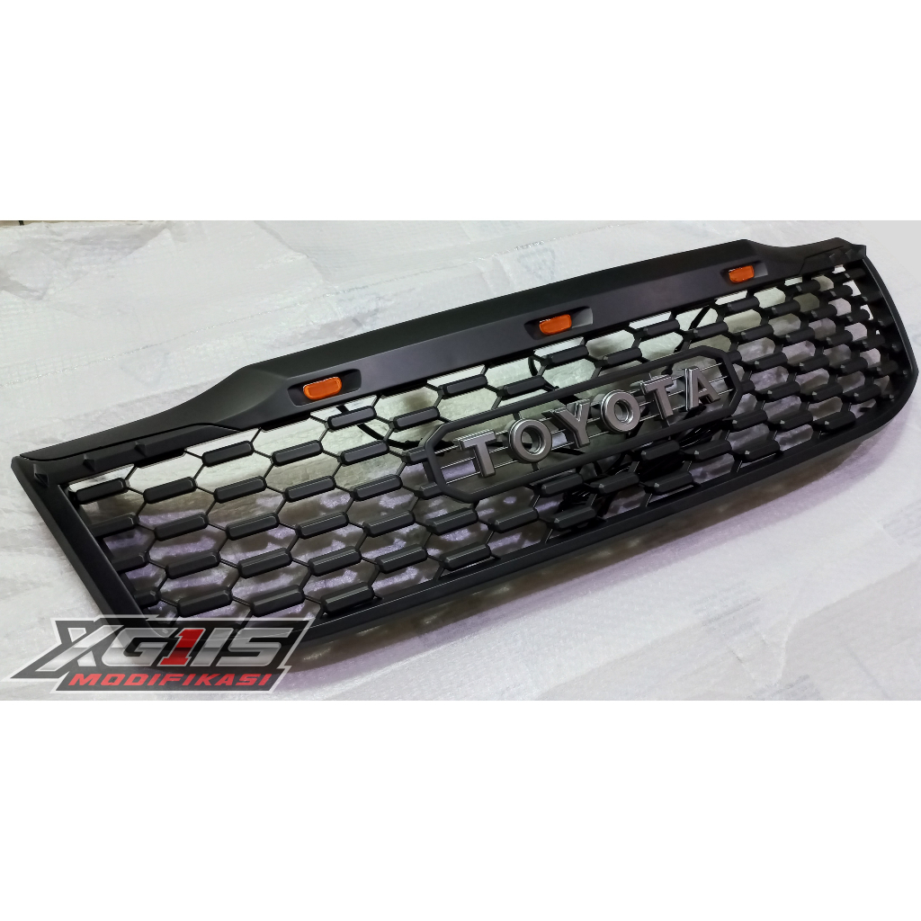 grill gril grille Hilux vigo 2012, 2013, 2014 custom led logo toyota