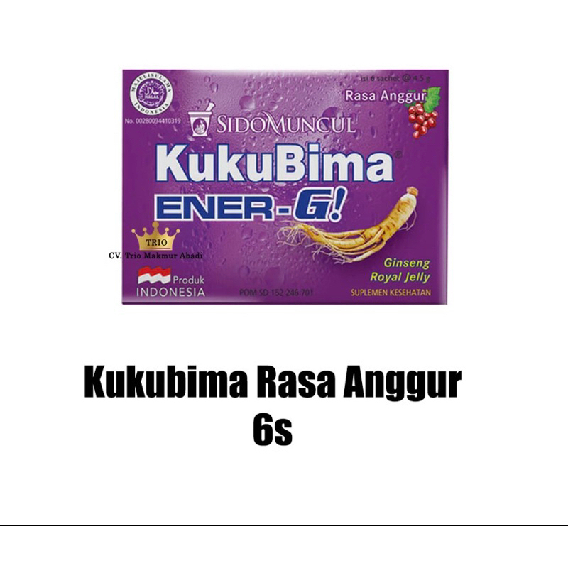 

KUKU BIMA ENER-G ISI 6 SACHET