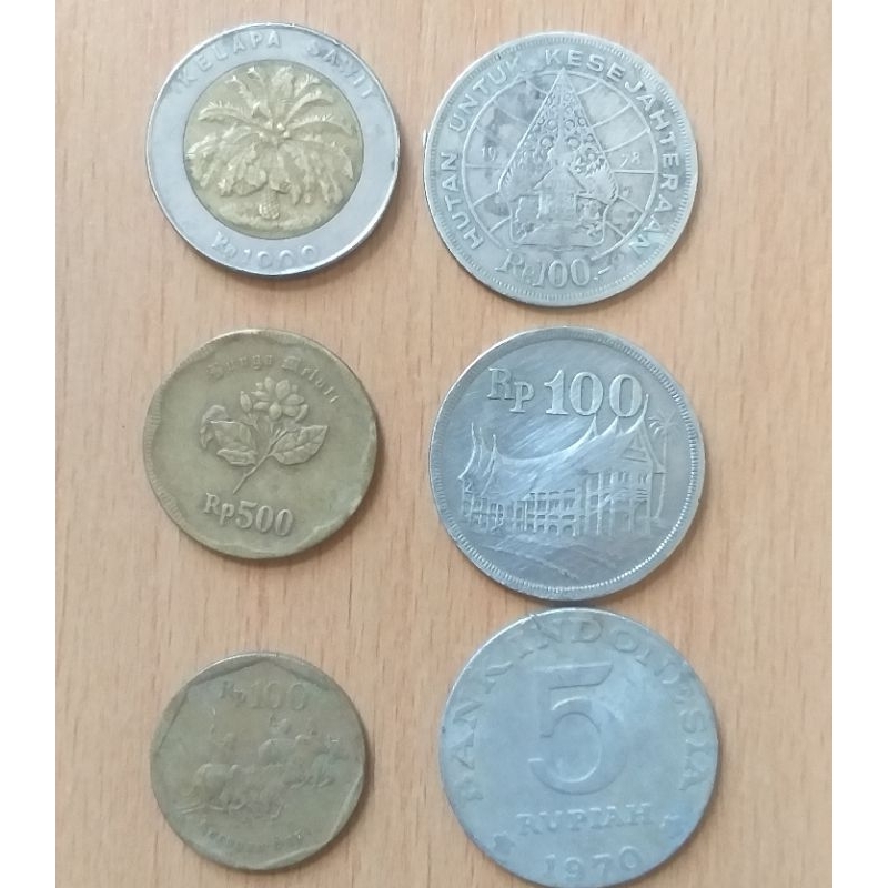 UANG KOIN KUNO 1 PAKET
