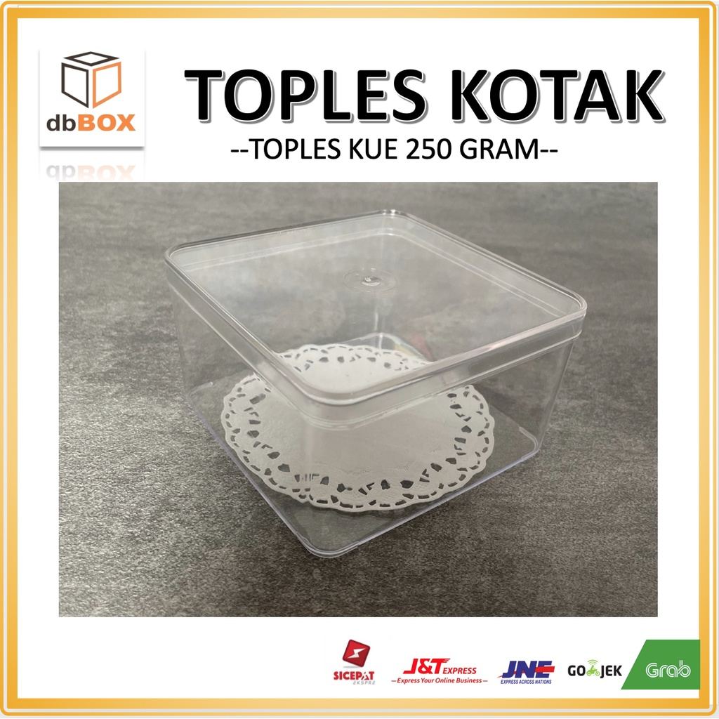 

TOPLES KOTAK 250 GRAM 10X10X6 CM, TOPLES KUE KOTAK KUE
