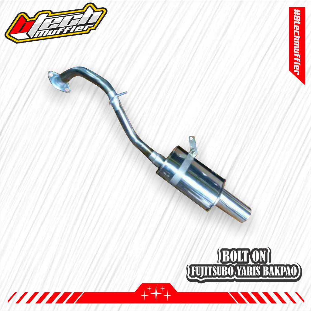 Knalpot Bolt On Fujitsubo Yaris Bakpao