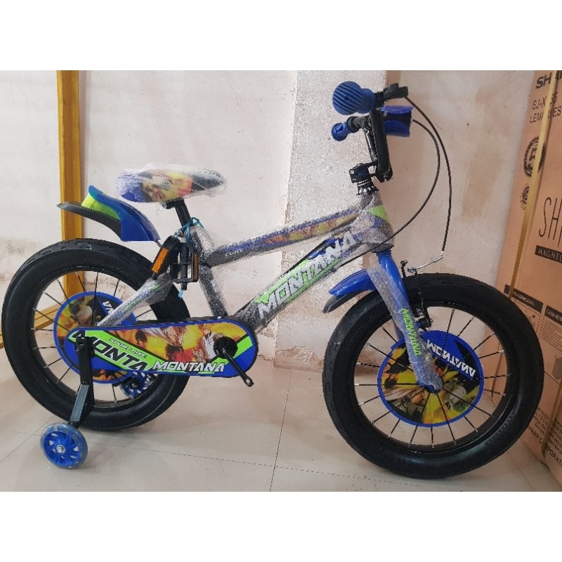 Sepeda Anak Sepeda BMX 18 inch MONTANA ( BAN JUMBO 3.0 ) ( FULL AKSESORIS )