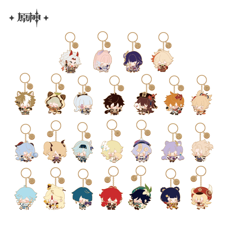 [GENSHIN IMPACT] Chibi Metal Keychain
