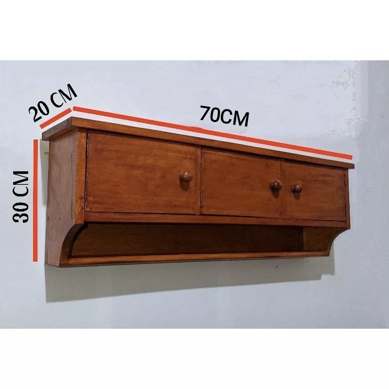 Rak dapur / kitchen Set Mini panjang 70cm+vernis