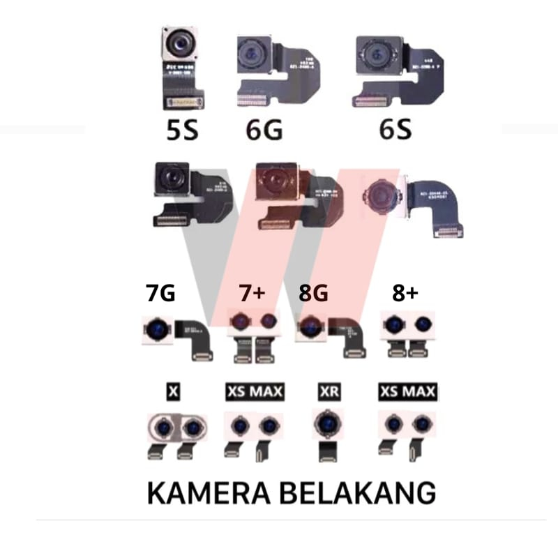 CAMERA BELAKANG FOR IPHONE 7 PLUS / 8 PLUS / X / XR / XS / XSMAX KAMERA BIG ORI NEW PRODUCT