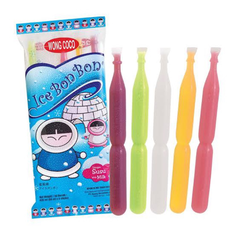 

WONG COCO Ice Bon Bon Eskimo With Milk Isi 5 Pcs @85 Gram