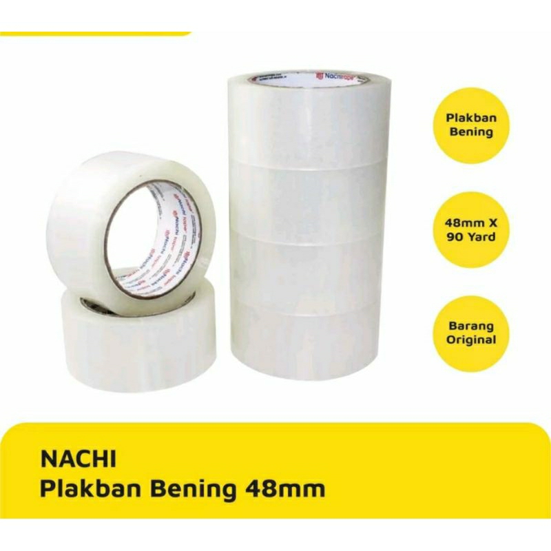 

Plakban lakban bening nachi 48 mm