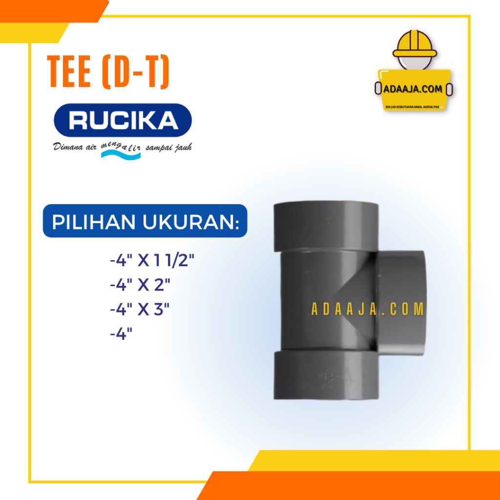 Sambungan Pipa D Tee T Fitting Pipa 4" 4 inch