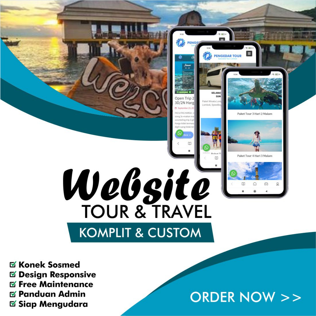 Jasa Pembuatan Website Tour & Travel Komplit