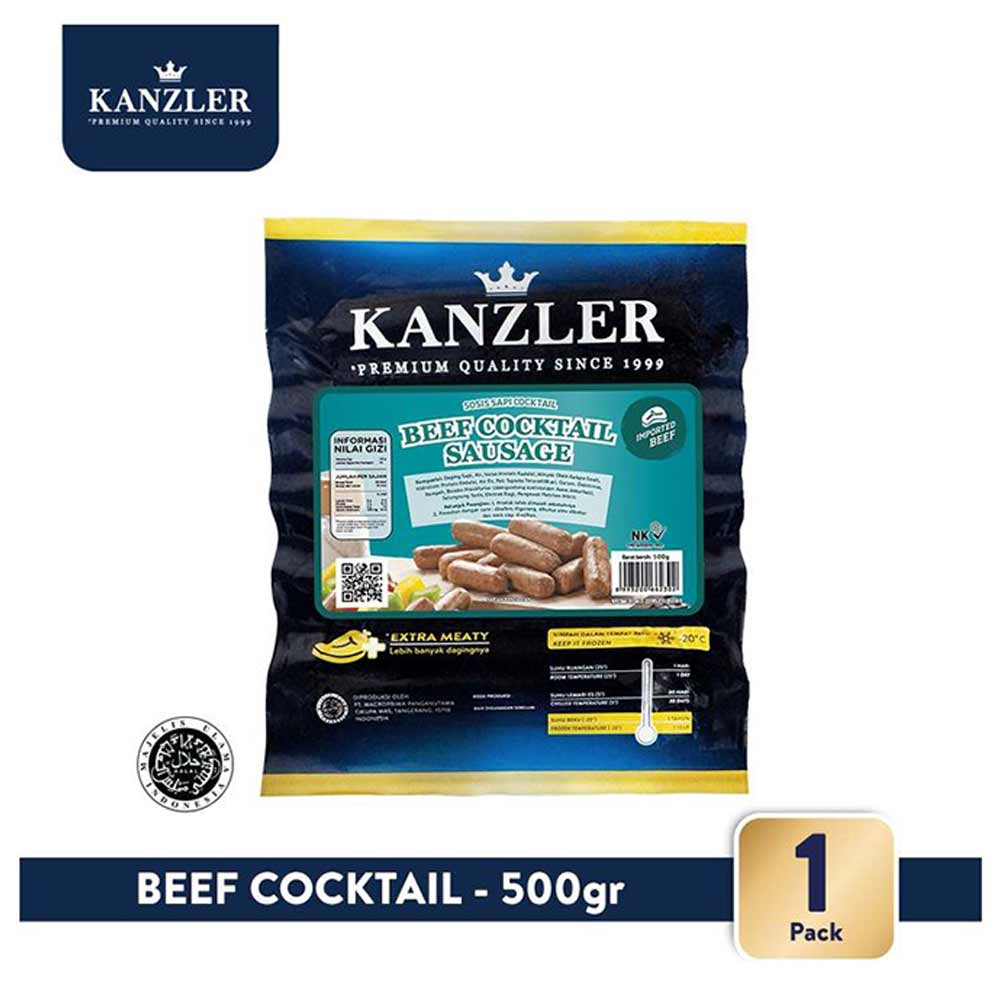 

Kanzler Beef Cocktail 500GR Sosis Sapi Sausage