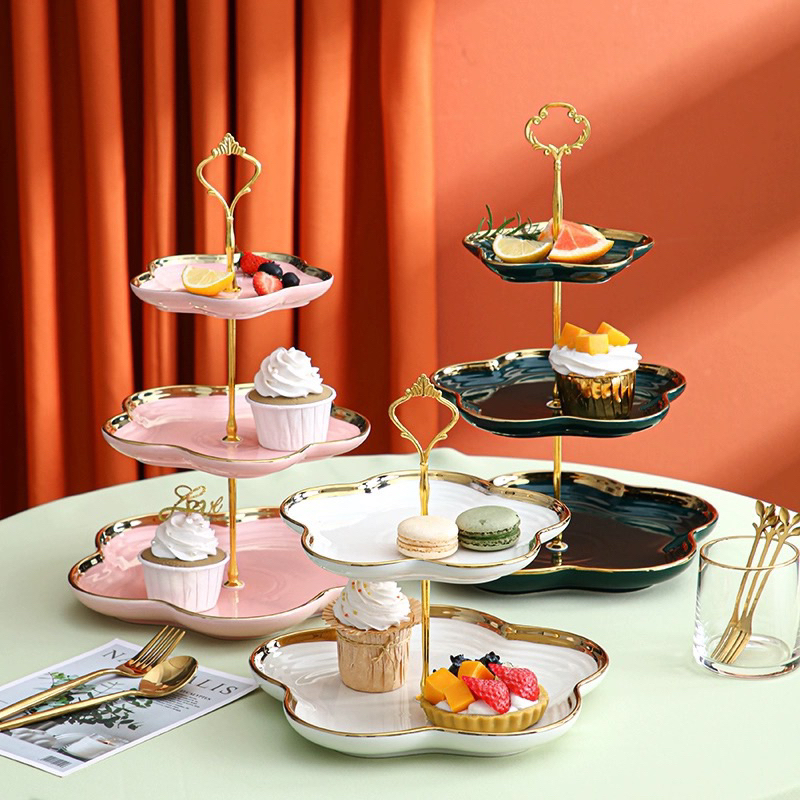 Fleur Cake Tier / Rak Kue / Tempat Kue bertingkat piring kue susun