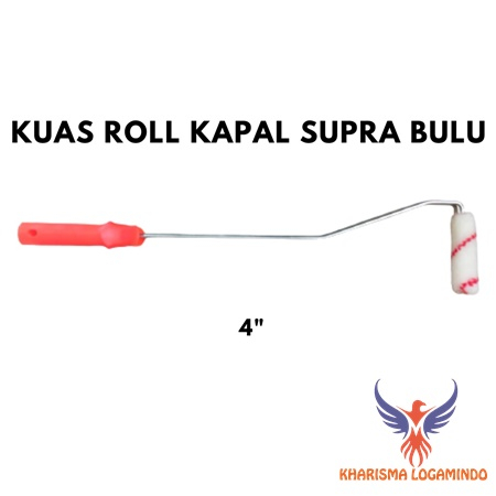 khrsma-SUPRA DOMBA KUAS ROLL / GAGANG KUAS ROLL 4 INCH CAT KAYU BESI DLL