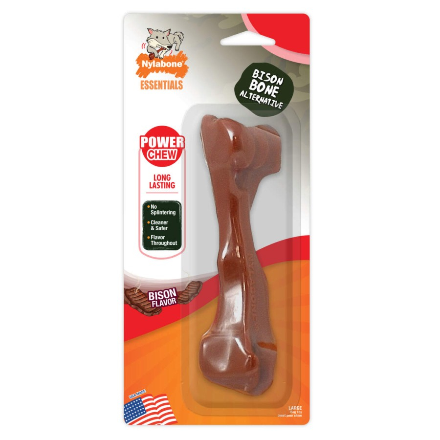 NYLABONE NBF103P Power Chew Bison Bone Alternative GIANT