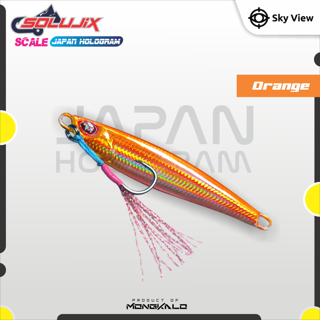 Mongkalo Solujix Sisik-Kecil noGID noMotif Candy 15 Orange