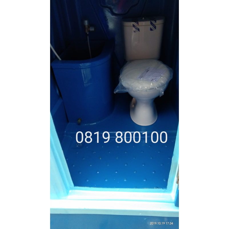 Toilet Portable type A WC Duduk Harga pabrik dimensi P.130cm x L.110cm x T.260cm