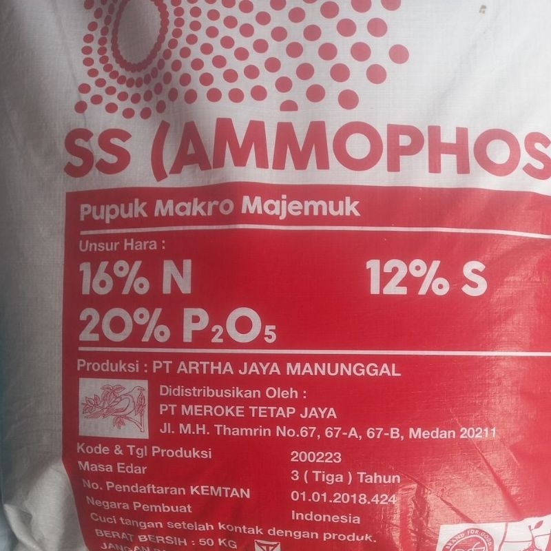 Pupuk SS Ammophos Repacking 1 kg