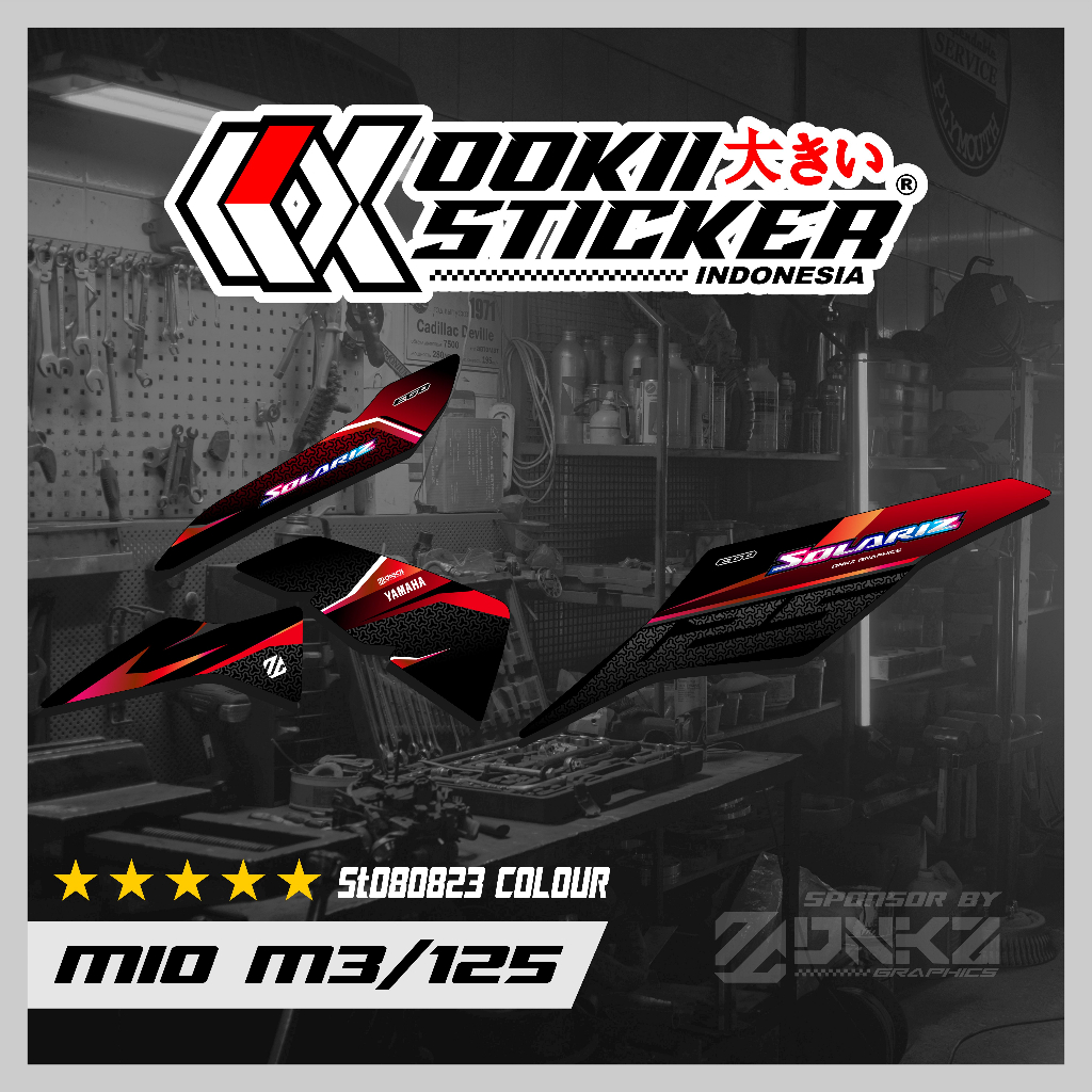 Stiker Mio M3/Z Decal Striping Standar Mio M3/Z Premium Solariz ST080823 colour OOKII