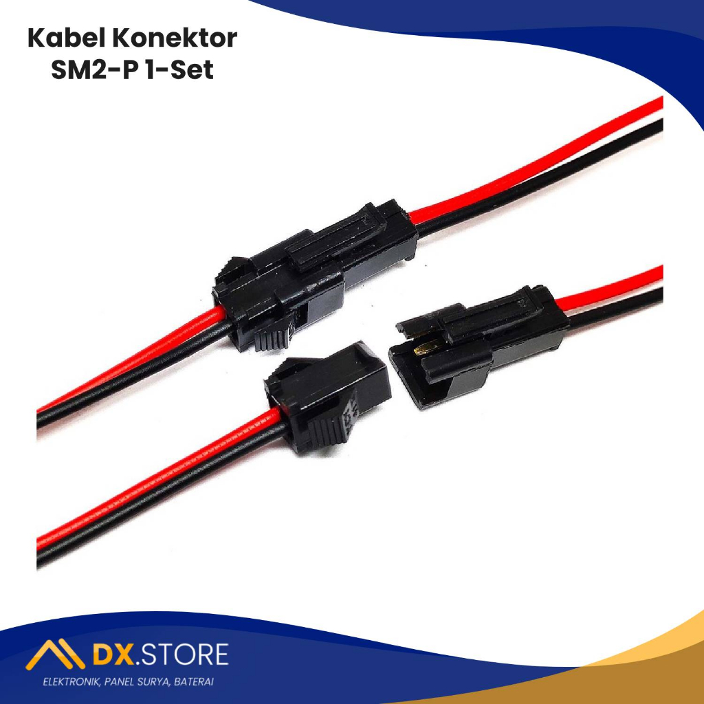 Kabel Socket SM2 Male Female 10Cm 1 Set