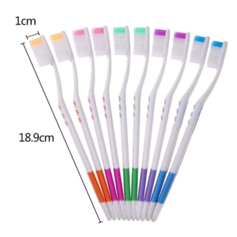 SIKAT GIGI DEWASA BULU HALUS 1 SET ISI 10 PCS / TOOTHBRUSH