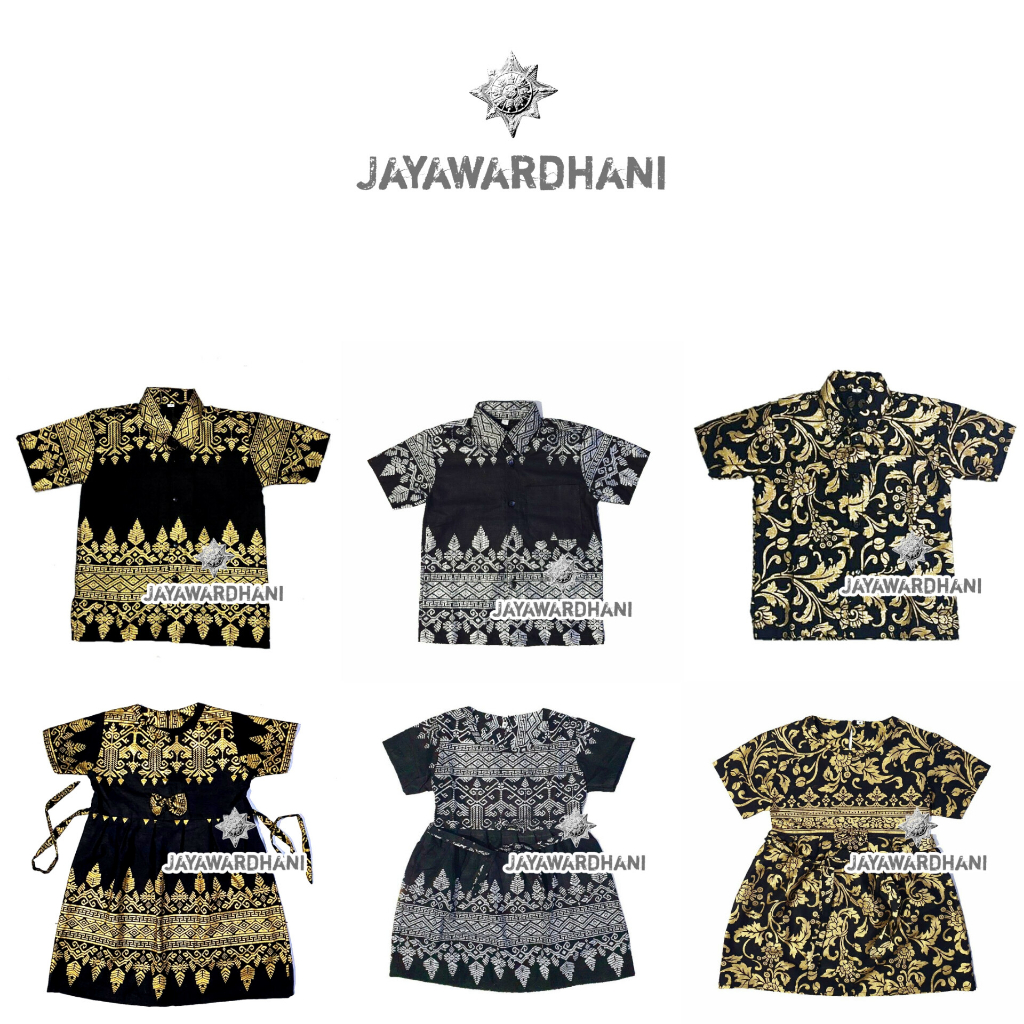 Baju Batik Anak Prada Gold Silver Batik Jayawardhani